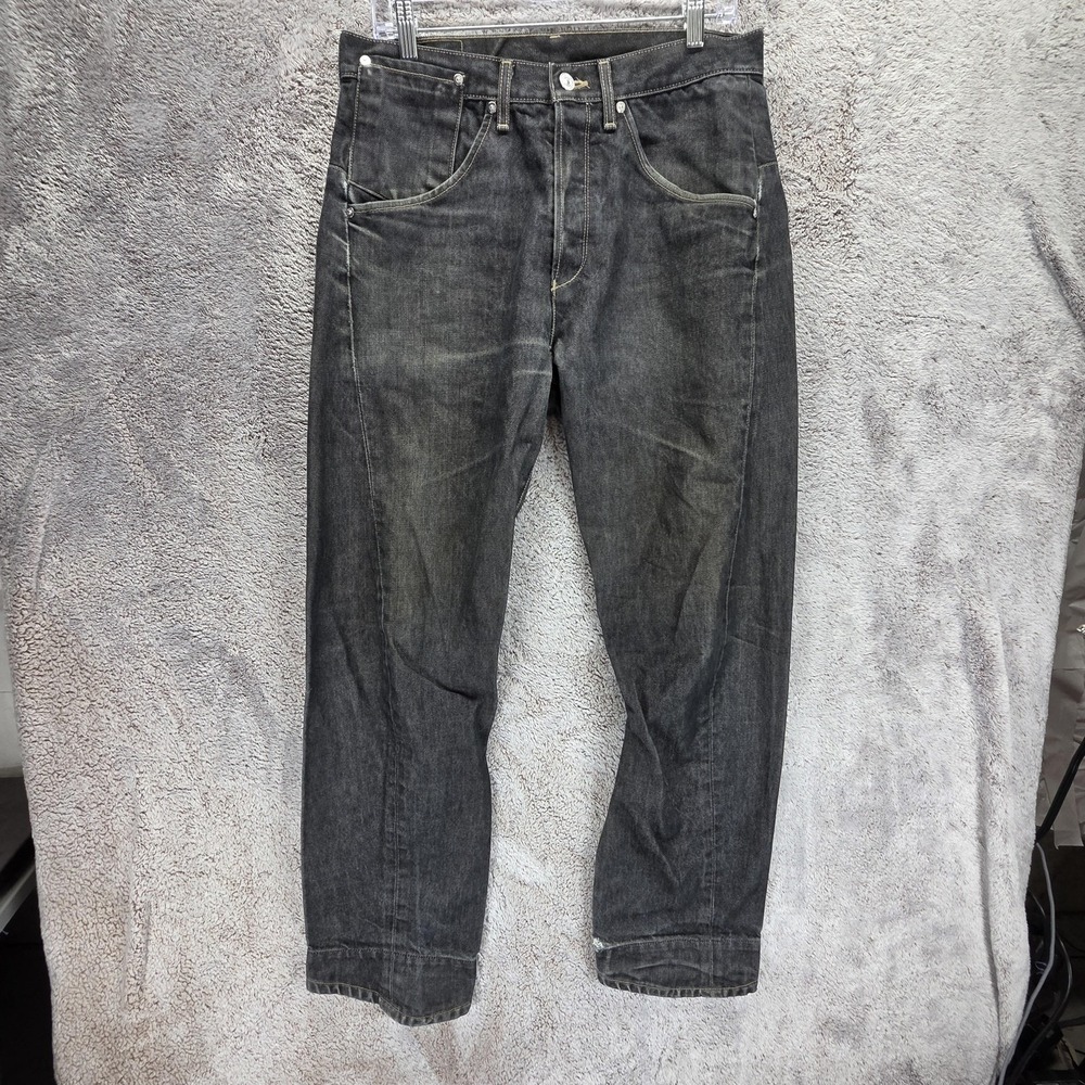 Vintage Levis Engineered Jeans Mens Gray Twisted Charcoal Wash Denim Fits 32x30